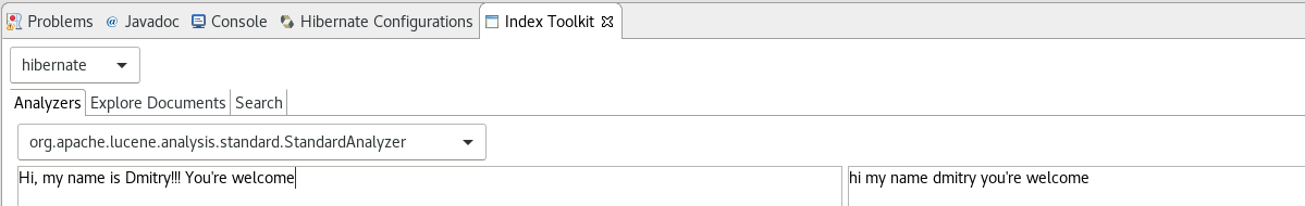 Analyzers Toolkit tab